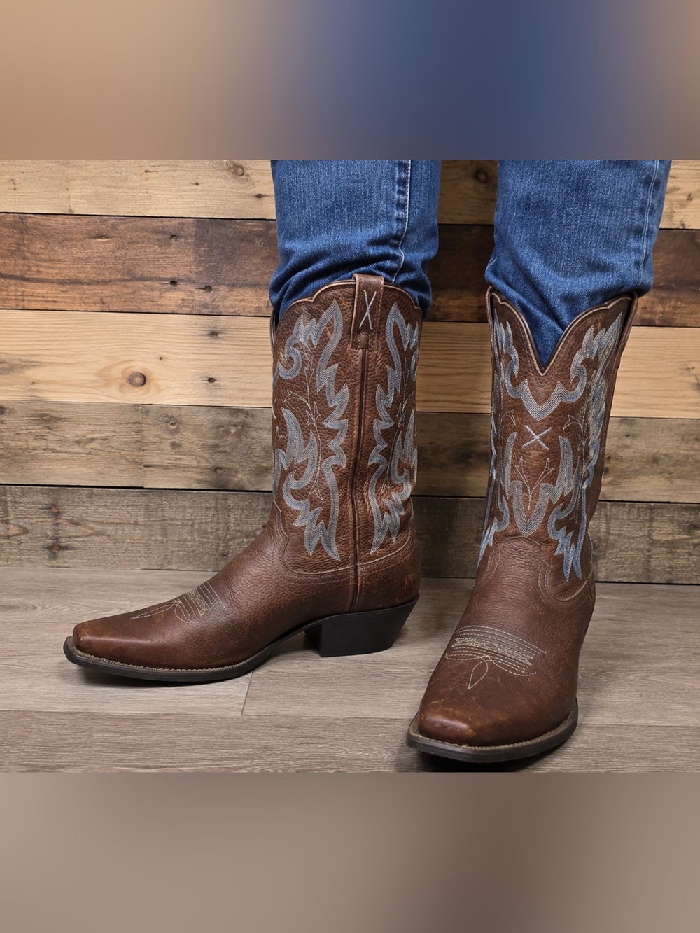 Twisted X Women’s Brown Leather Western Cowboy Boots Square Toe Size 9 B